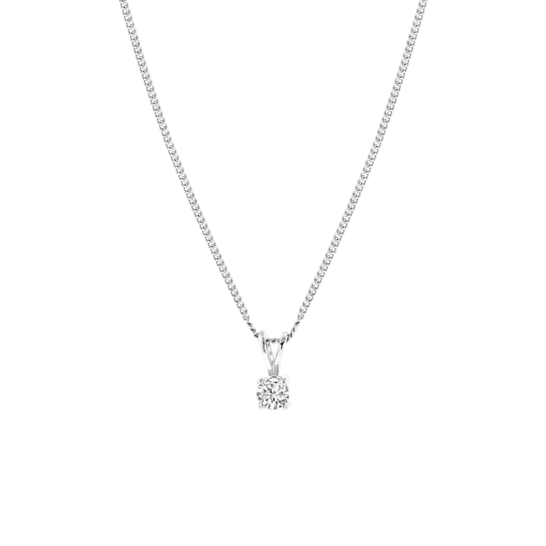 Zilveren ketting met hanger met Swarovski zirkonia voor dames