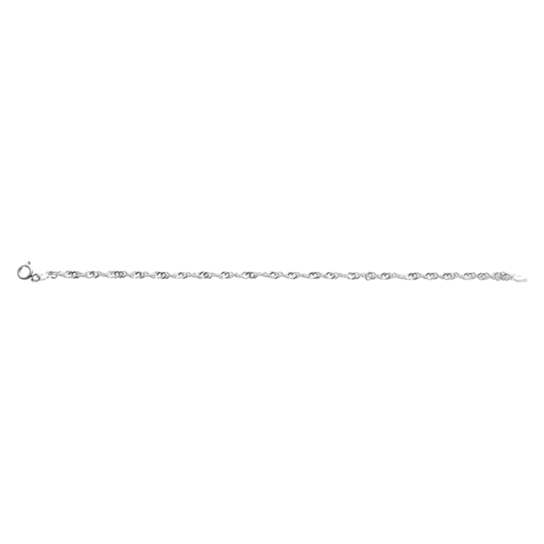 Gedrehtes Armband in 925 Silber 19 cm