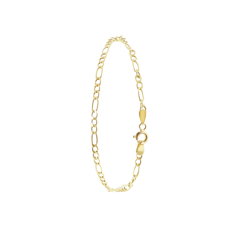 9-karätiges Armband mit Figaro-Kettenglied