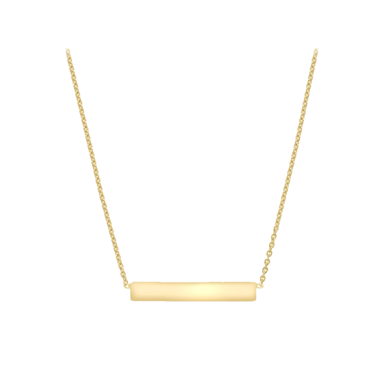 9 Karaat ketting met hanger bar