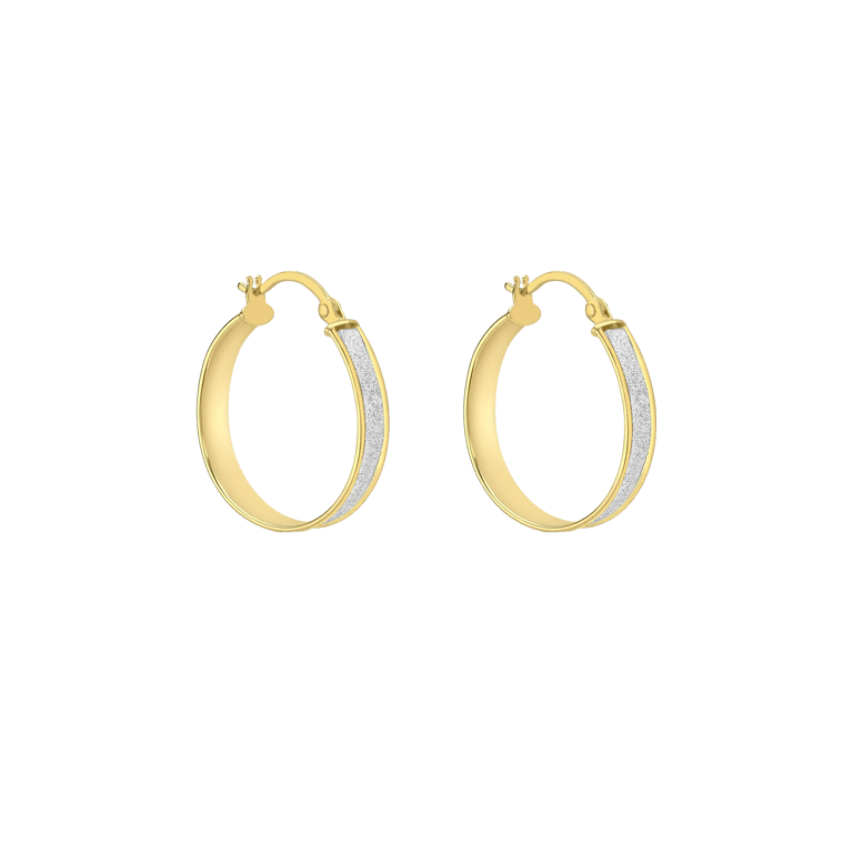 375 Gold Ohrringe, 20mm