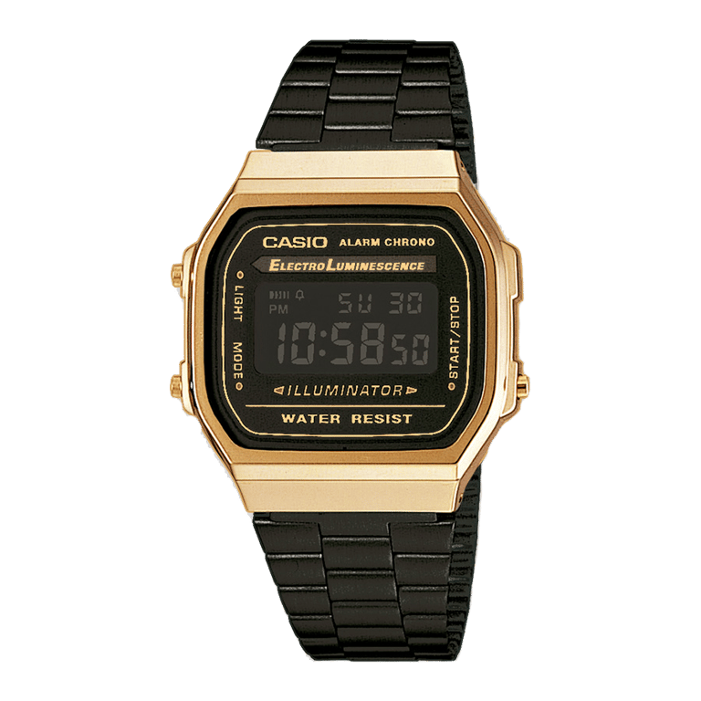 Casio Digitaluhr Schwarz A168WEGB-1BEF