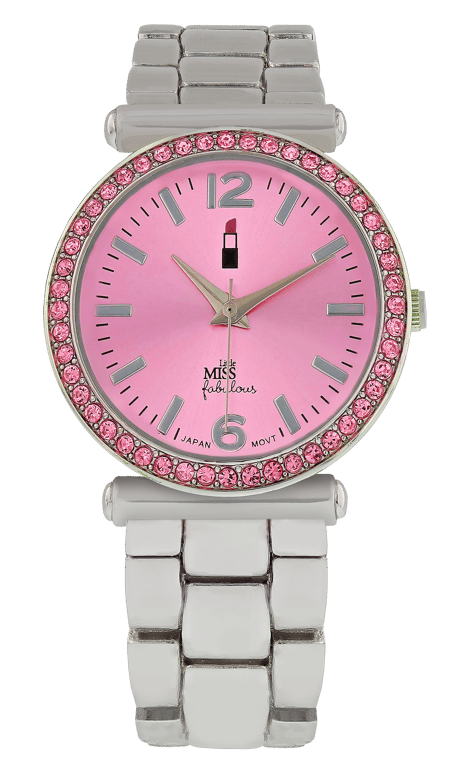 Little Miss Fabulous horloge met een stainless steel band