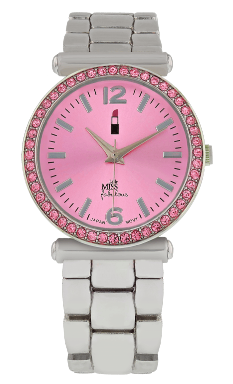 Little Miss Fabulous horloge met een stalen band