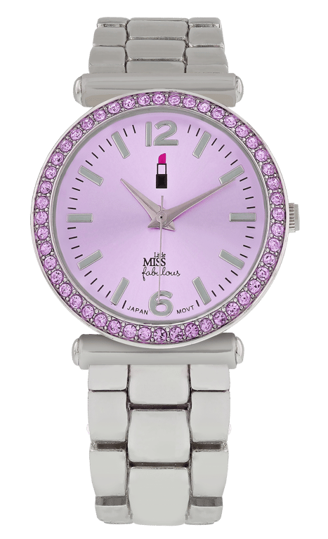 Little Miss Fabulous horloge met een stalen band