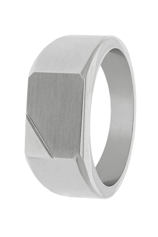 Gerecycleerd stalen ring mat/glans