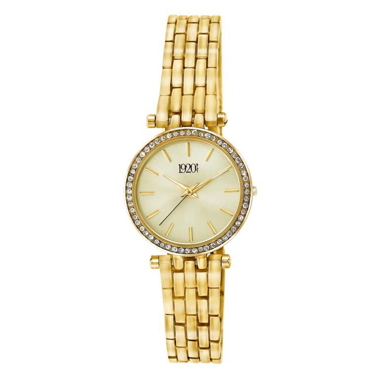 1920 horloge met een goudkleurige band