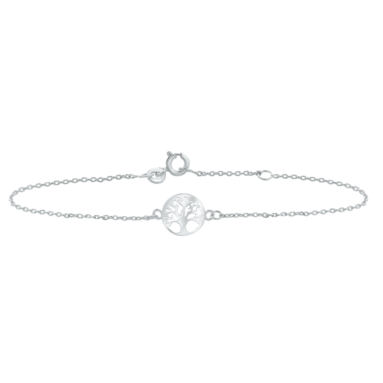 Zilveren armband levensboom