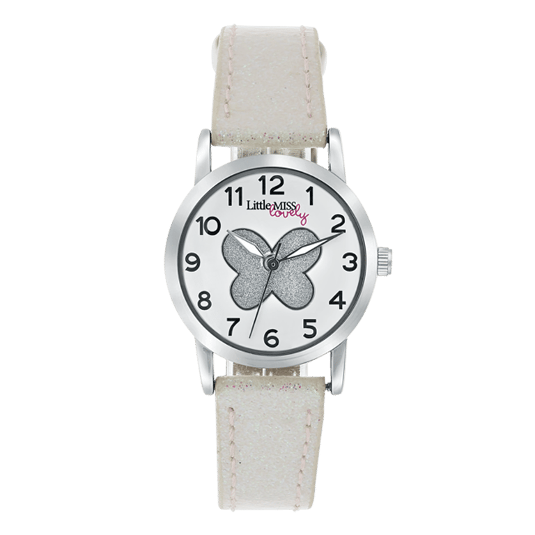 Little Miss Lovely Kinder Horloge Wit PU leer