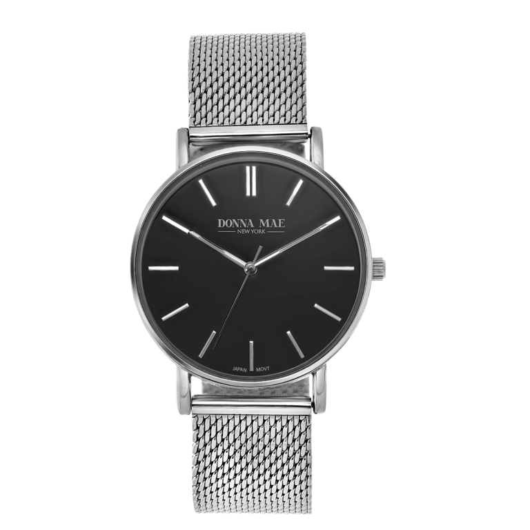 Donna Mae Dames Horloge Zilverkleurig