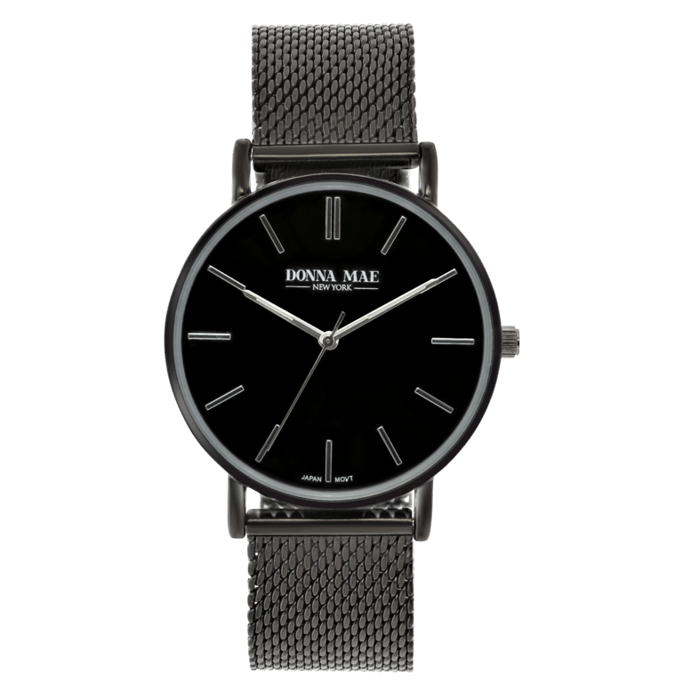Donna Mae Dames Horloge Zwart