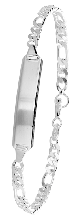 Gerecycleerd zilveren plaatarmband