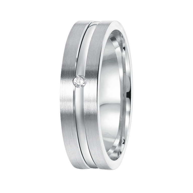 Silberner Damen-liebesring 