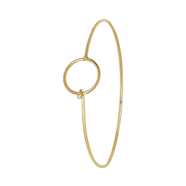 Goldplated armband bangle cirkel