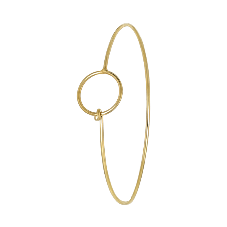 Goldplated armband bangle voor dames