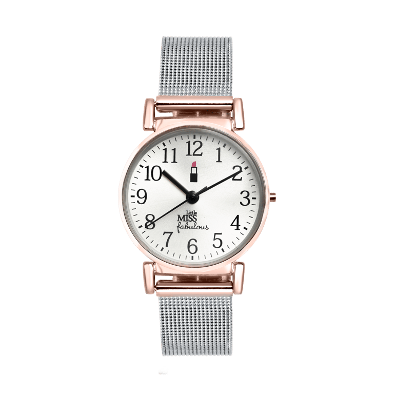 Little Miss Fabulous horloge met mesh band