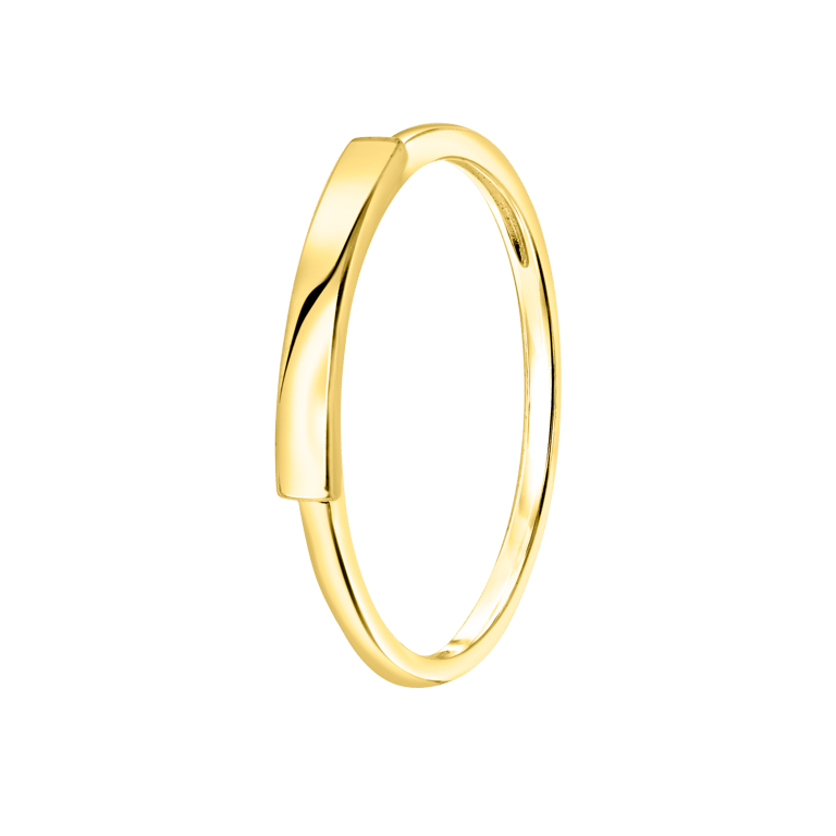 Zilveren goldplated ring voor dames