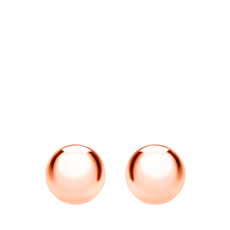 375 Gold Ohrstecker, Kugel, rosa