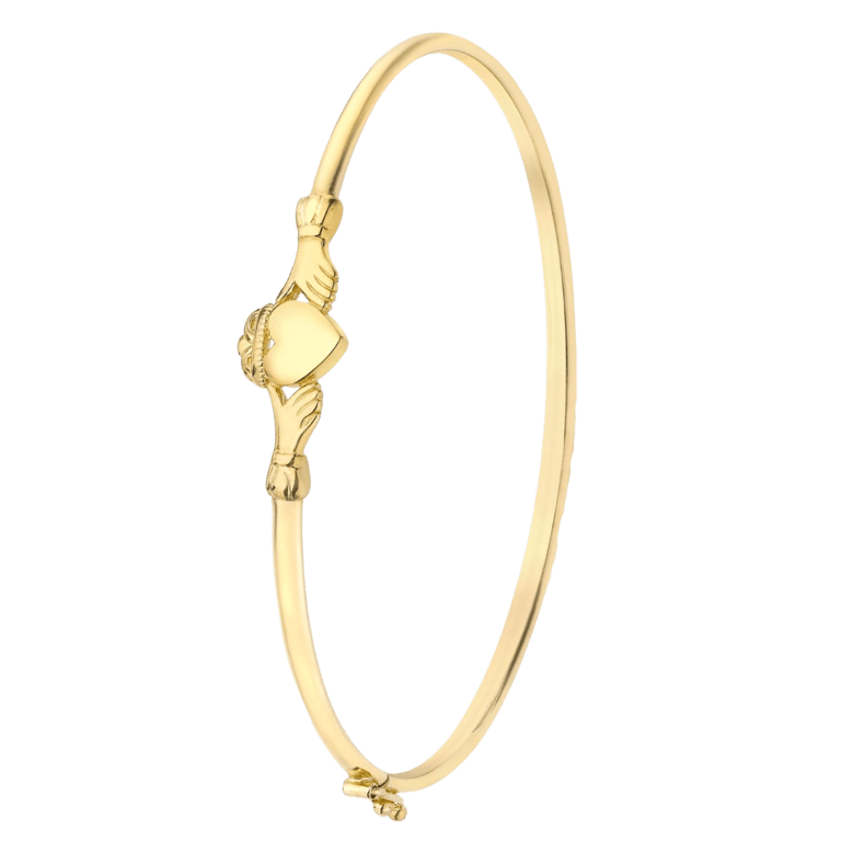 9 Karaat bangle claddagh