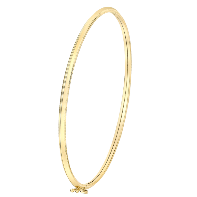 9 Karaat bangle met patroon  