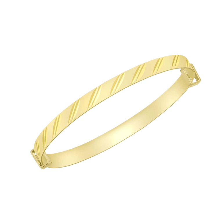 Kinderarmreif, 375 Gold, dekorativ gearbeitet