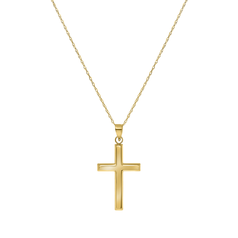 Halskette aus 375 Gold mit Kreuzanhänger