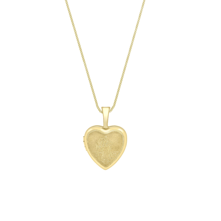 9 Karaat ketting met hartmedaillon