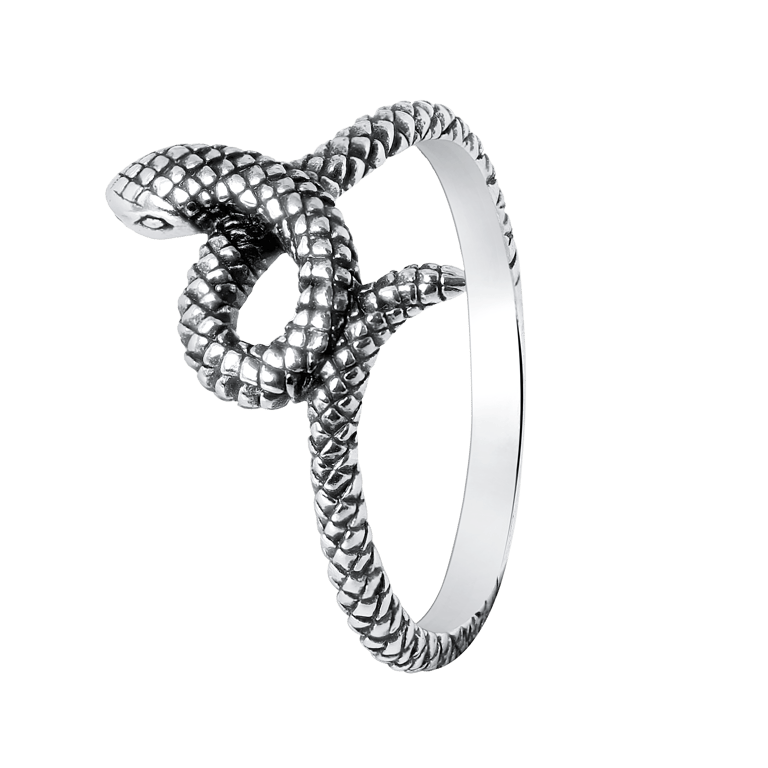 Silberring Schlange Bali