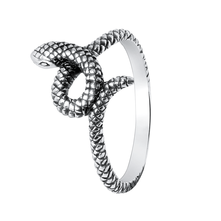 Zilveren ring slang Bali