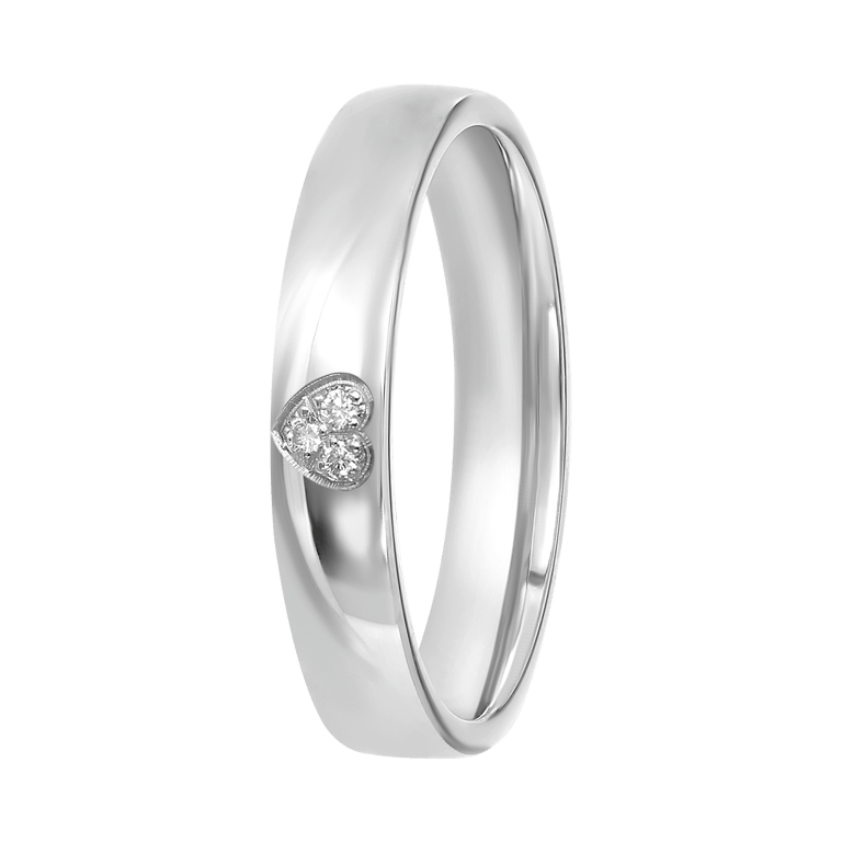 Zilveren vriendschapsring Nis dames diamant 0,03ct