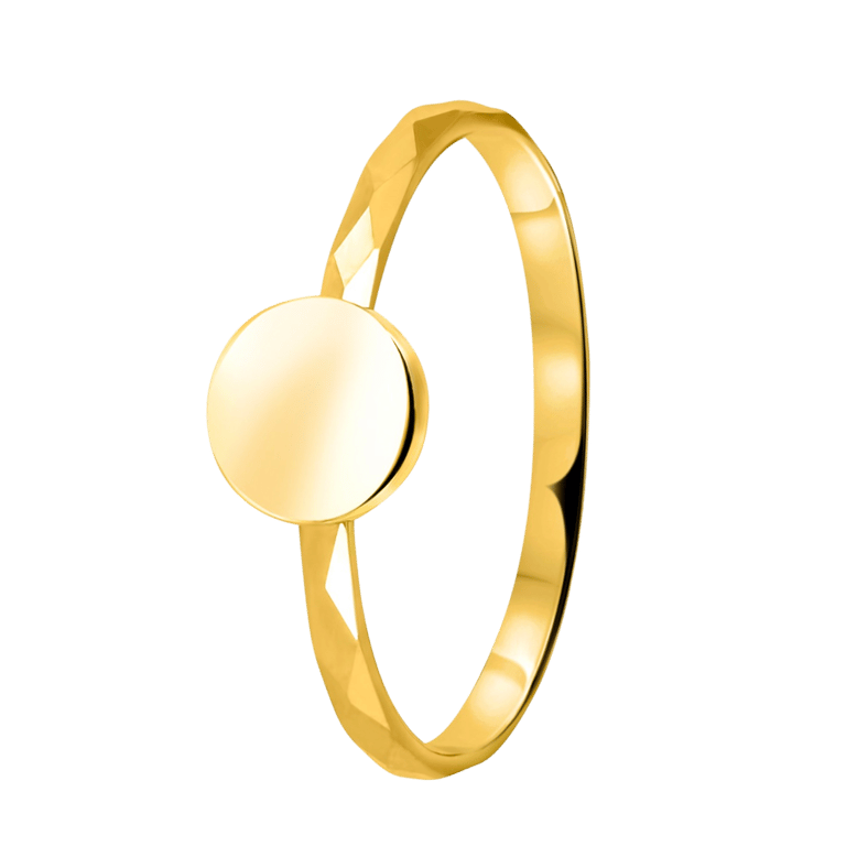 585 Gelbgold-Ring Disc