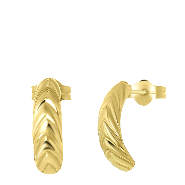 Ohrringe, 585 Gelbgold