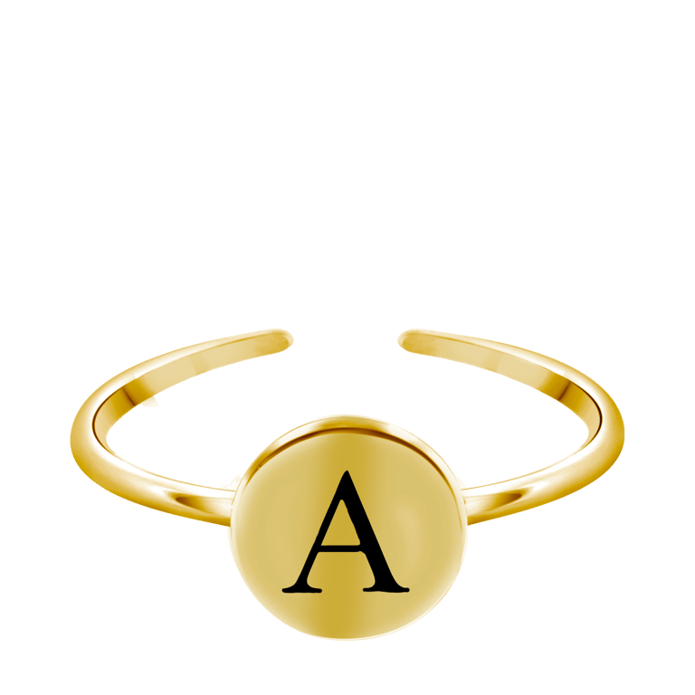 Zilveren goldplated ring voor dames