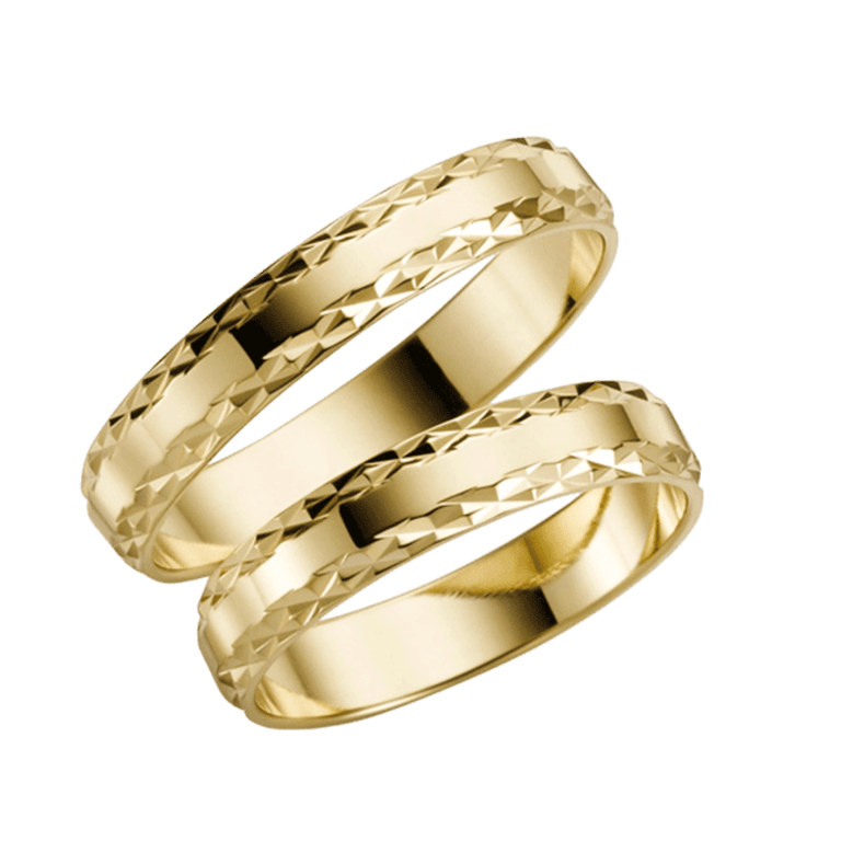 Trauring für Herren, 375 Gelbgold, Nigella H07