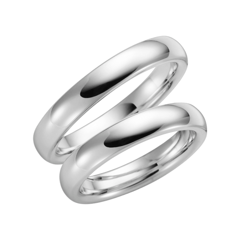 Morgenstern, Trauring für Damen aus 375 Weißgold, H48