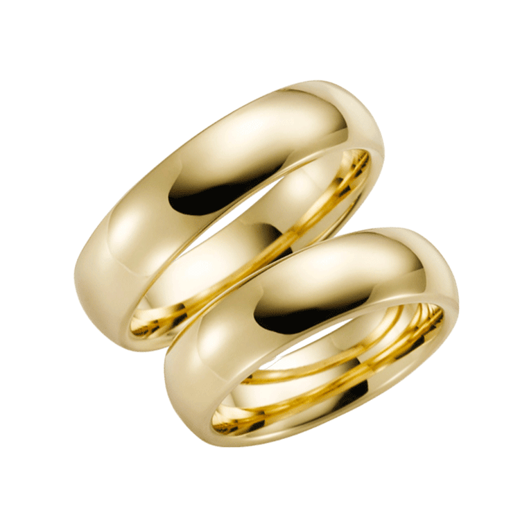 Trauring für Damen, 375 Gelbgold, Delphine H60
