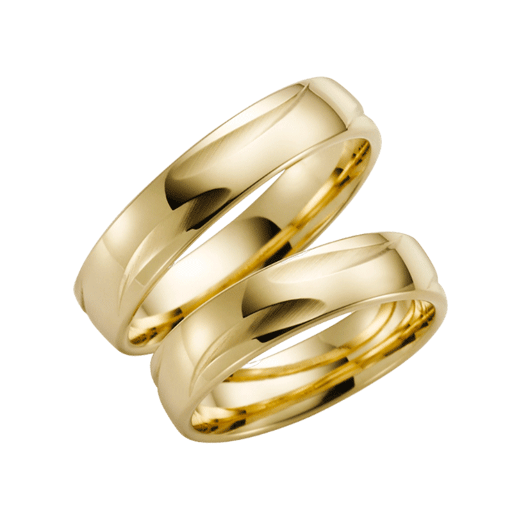 Trauring für Herren, 375 Gelbgold, Wisteria H68
