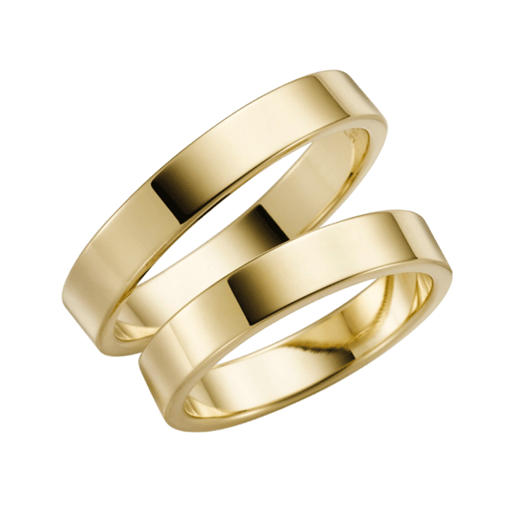 Trauring für Herren, 375 Gelbgold, Muscari, H88