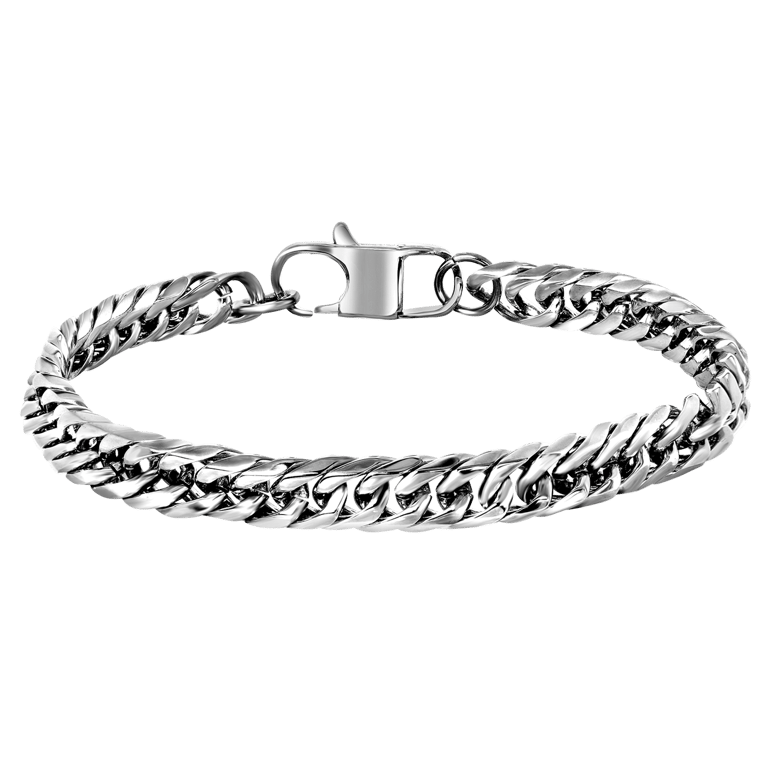 Gerecycleerd stainless steel armband gourmet