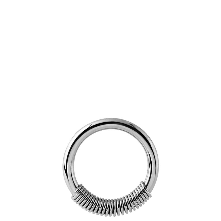 Stalen helixpiercing ring
