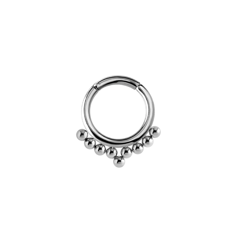 Helixpiercing, Edelstahl, Ring, Punkte
