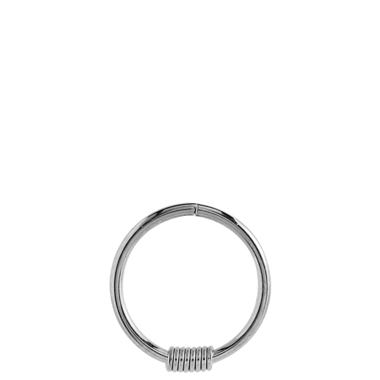 Stalen neuspiercingring ringetjes