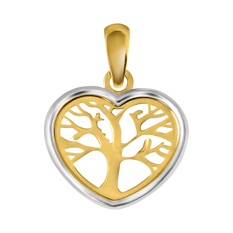 9 Karaat hanger hart tree of life