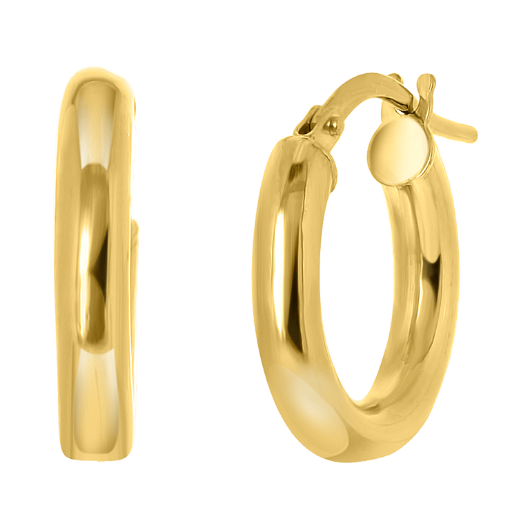 Ohrringe aus 375 Gold, rund, 11 mm