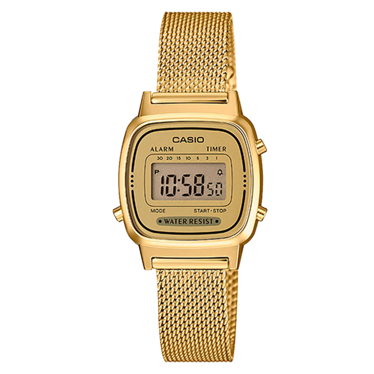 Casio Retro Digitaal Dameshorloge Goudkleurig LA670WEMY-9EF