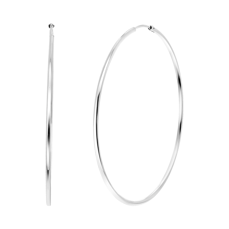Ohrringe aus 925 Silber, 70 mm