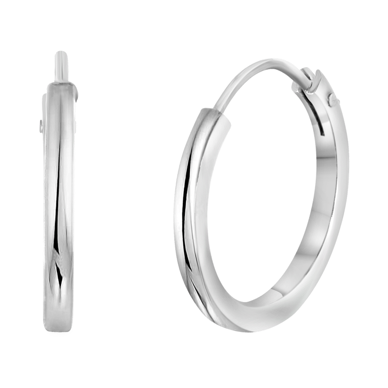 925 Silber Ohrringe, 15 mm