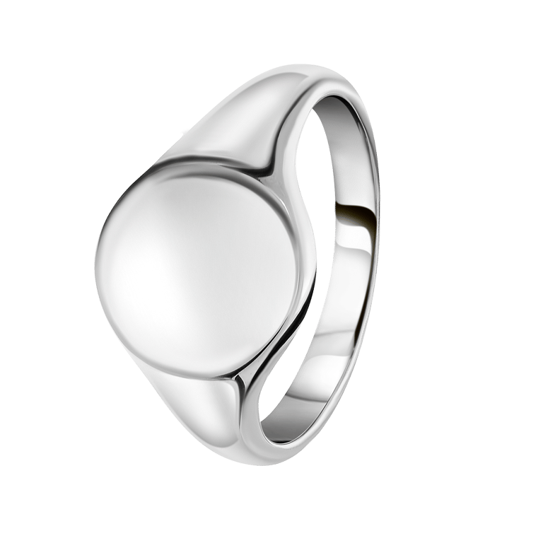 Siegelring aus Sterlingsilber, rund