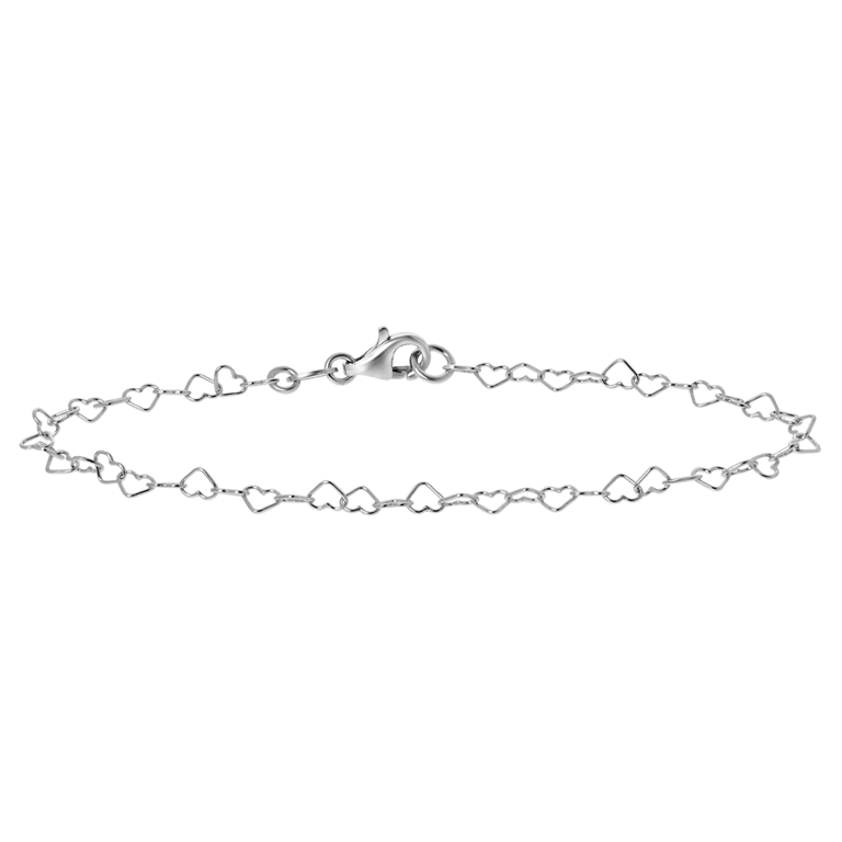Silber 925armband Herzglied
