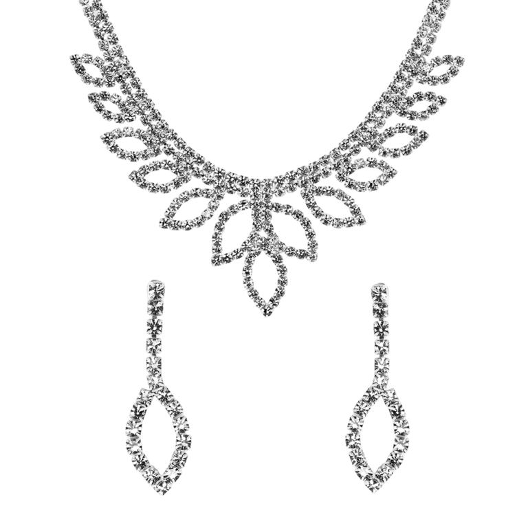 Bijoux zilverkleurige Sieradenset voor dames